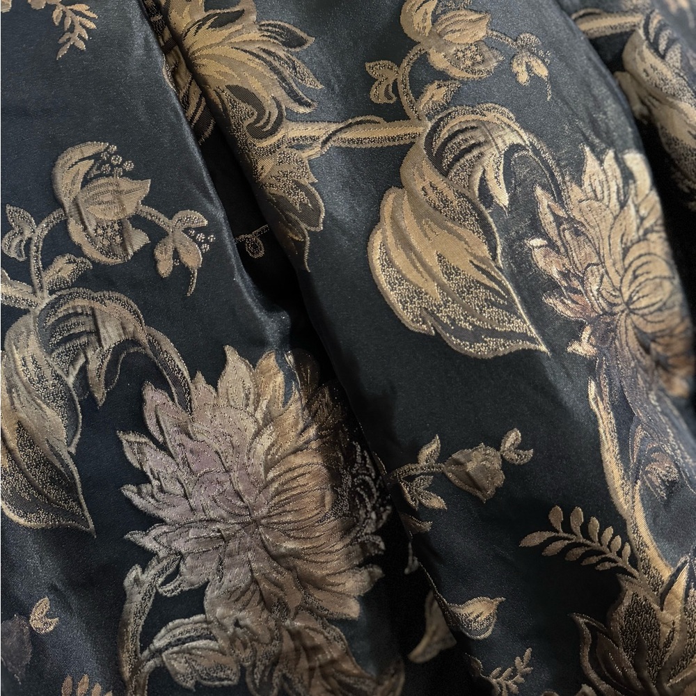 White House Black Market Formal Black & Gold Skirt